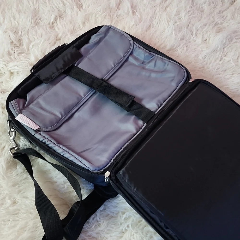 Targus Notepac Messenger Bag Clamshell Laptop Organizer + FREE Solo Checkfast